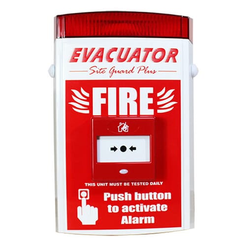 evacuator site alarm