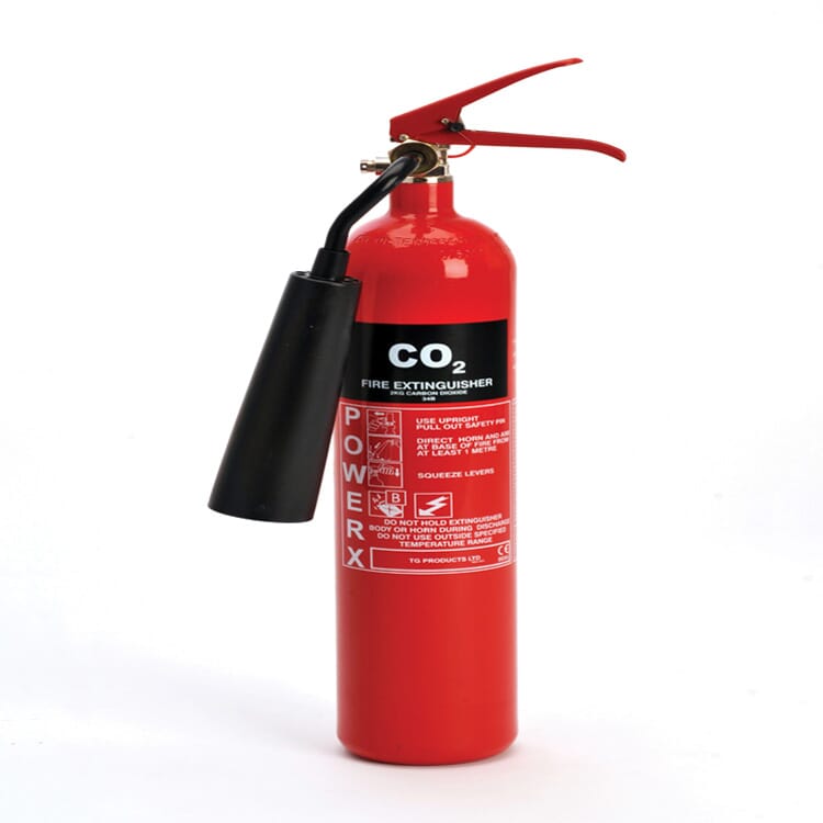 PowerX CO2 Extinguisher 2kg Evacuator Alarms