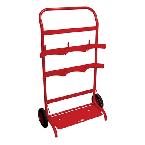 Image of a triple fire extinguisher trolley