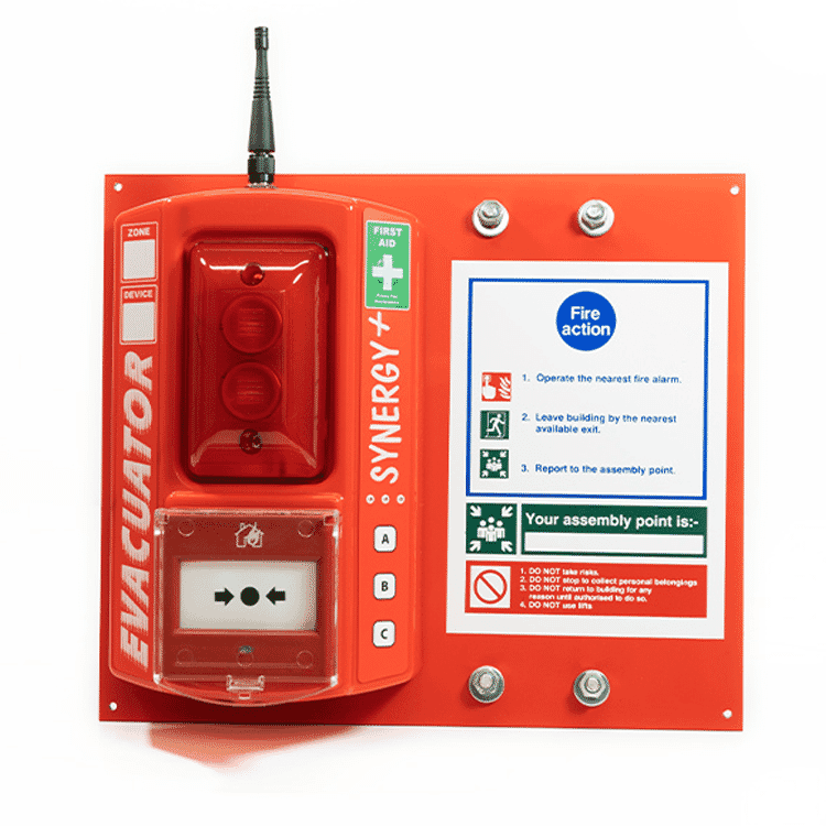A wireless fire alarm call point