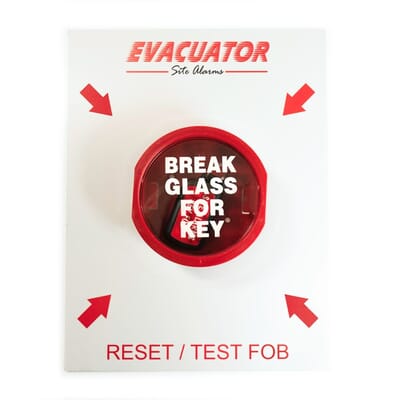 Break glass reset key fob